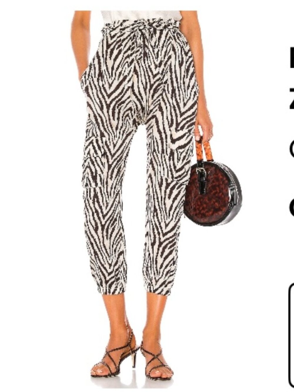 Current/Elliott The Roxwell Pant – Natural Zebra Print | Revolve
